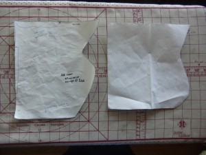 There is a lot of variation in coif shape. Like, a lot. On the left is the pattern I'm currently using, and on the right is a coif pattern I used for a young friend of mine.