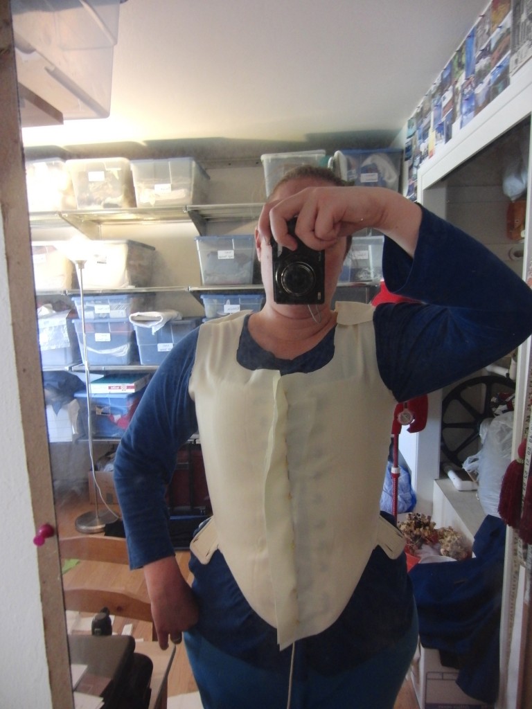 Fitting the bodice toile