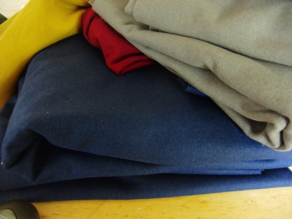 The fabrics for Kentwell!